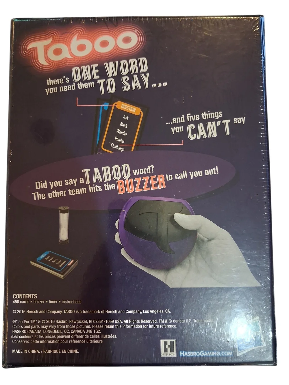 Hasbro Taboo Game